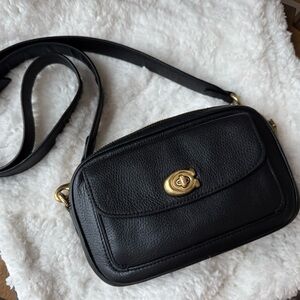 COACH Willow Leather Pebble Crossbody Bag